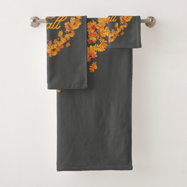 Automne Feuilles Serviettes de bain (En situation)