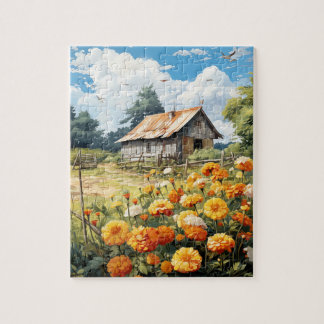 Automne Fleurs Marigold Puzzle 110 Pcs. 20,5 cm x