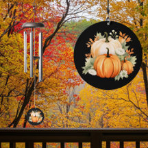 Automne Floral Automne Citrouille Vent Chime