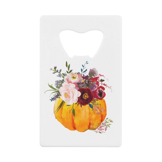 automne, floral, citrouille (Devant)