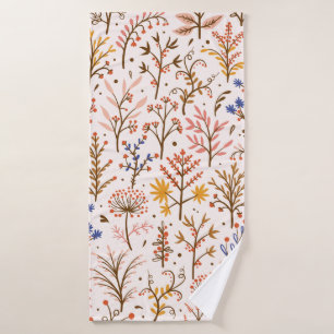 Automne Floral Motif sans couture. Doodle Plante,