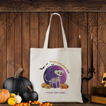 Automne Halloween Éffrayant Trick ou Treat Sac fou