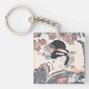 Automne japonais Ukiyo-e Momijigari aucun himegimi