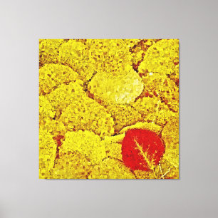 Automne Jaune #2 - Peinture Art Toile Enveloppé