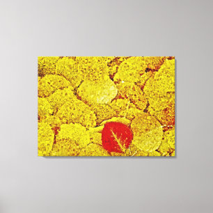 Automne Jaune - Peinture Art Toile Enveloppé
