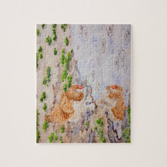 Automne le Puzzle de poulet 8" x 10" (Vertical)