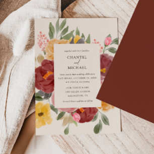 Automne Mariage   Invitation