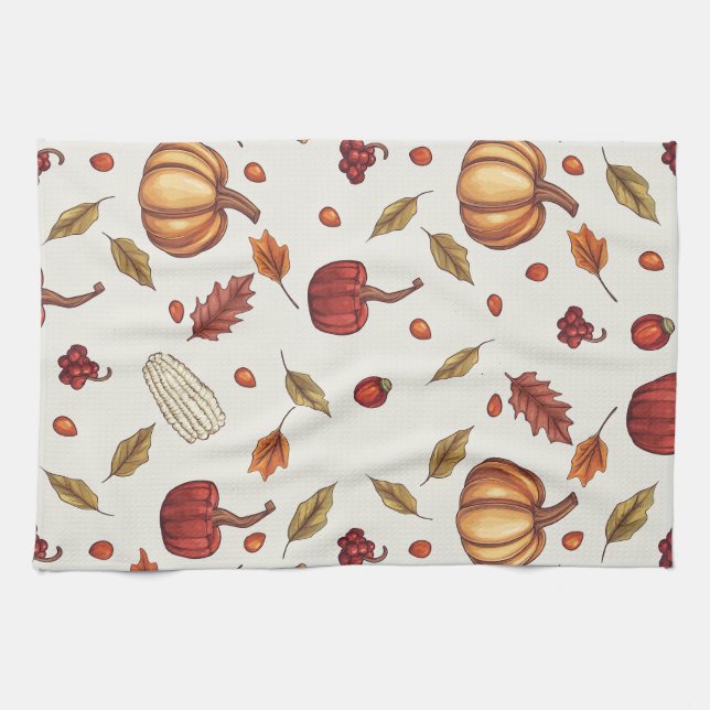 Automne Moisson Automne Thanksgiving Serviettes de (Horizontal)