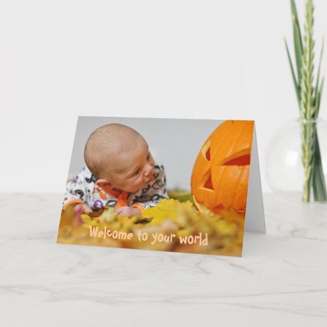 Automne Pagan Nouvelle carte bébé (Devant)