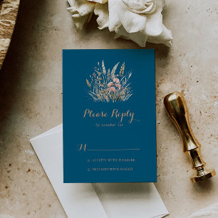 Automne prairie floral sauvage RSVP