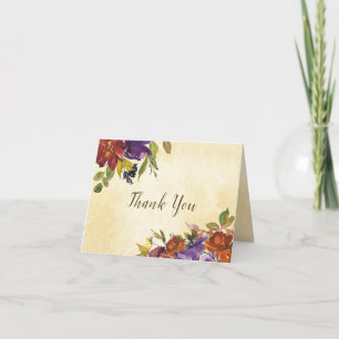 Automne Purple Brûlé Orange Merci Floral