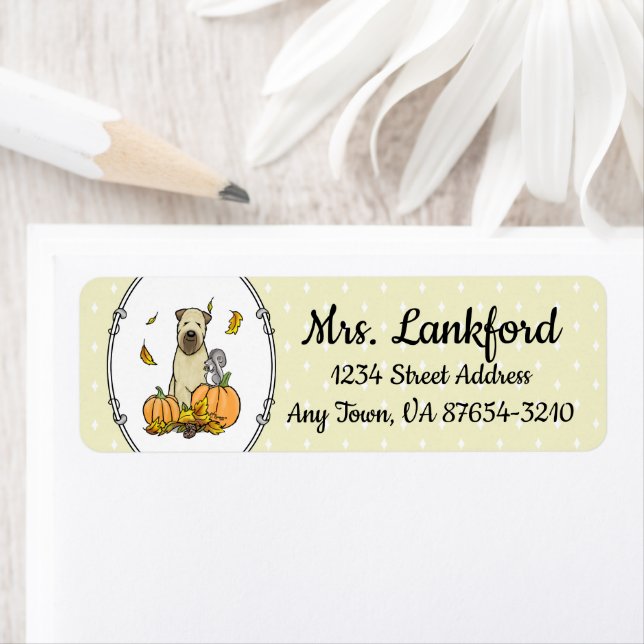 Automne Roue Terrier (blé 1b2) Citrouille mignon (En situation)