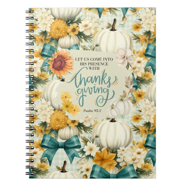 Automne Thanksgiving Thème Inspiration Carnet (Devant)