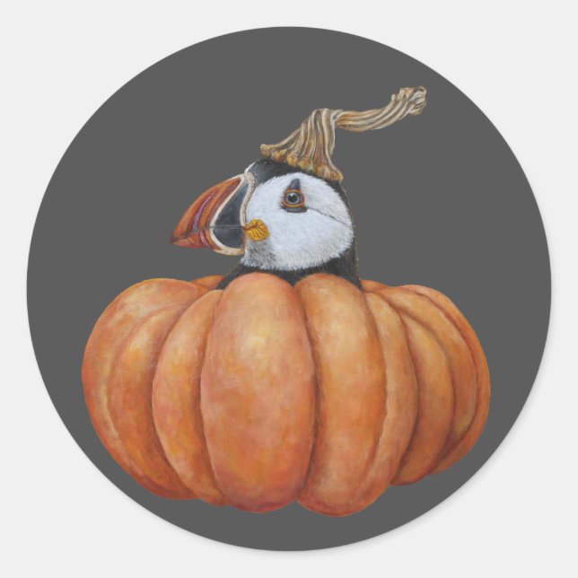 Automne Trouver des autocollants de macareux (Devant)