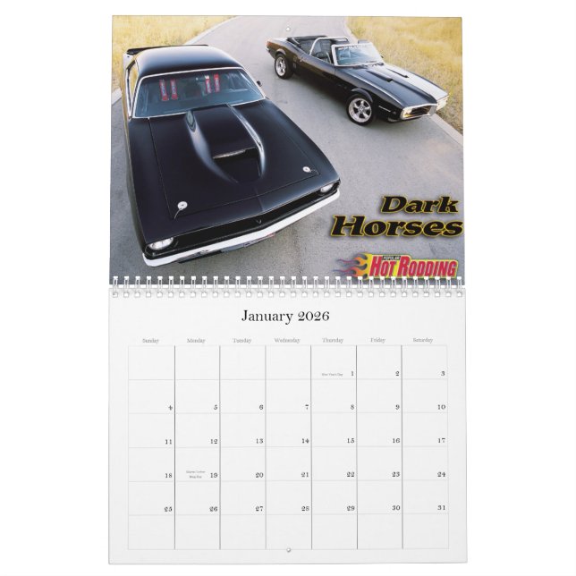 Automobile Calendar (Jan 2026)