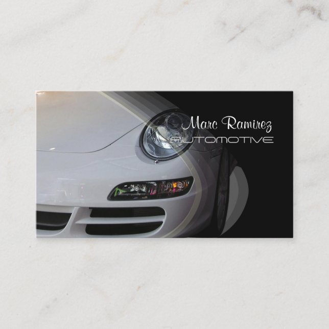 Automobile, cartes de visite photo (Devant)