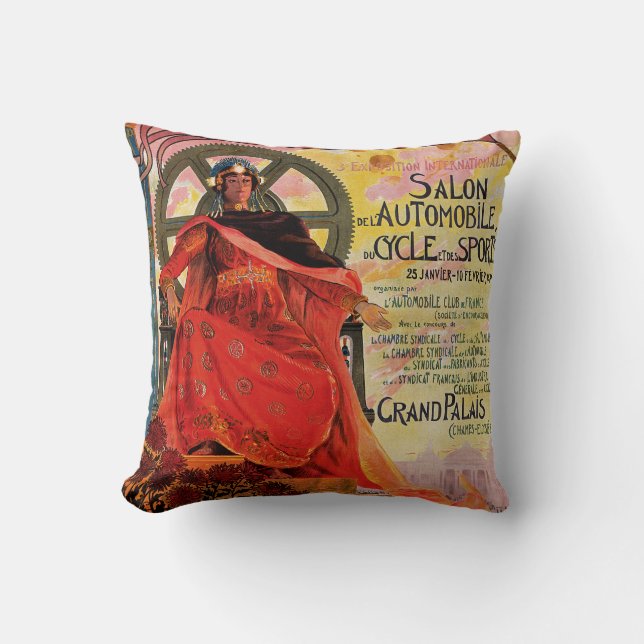 Automobile Club de France Throw Pillow (Front)