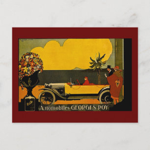 Automobiles Georges Roy - Vintage Ad Postcard