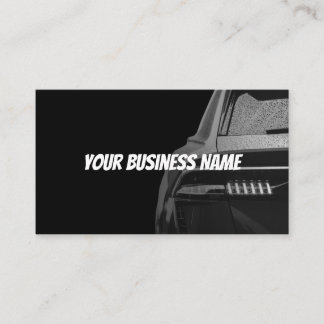 Automotive Business Card - Bold Dark Design