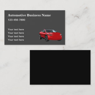 Automotive Business Card Classic Layout