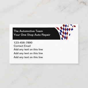 Automotive Business Card Unique Design Template