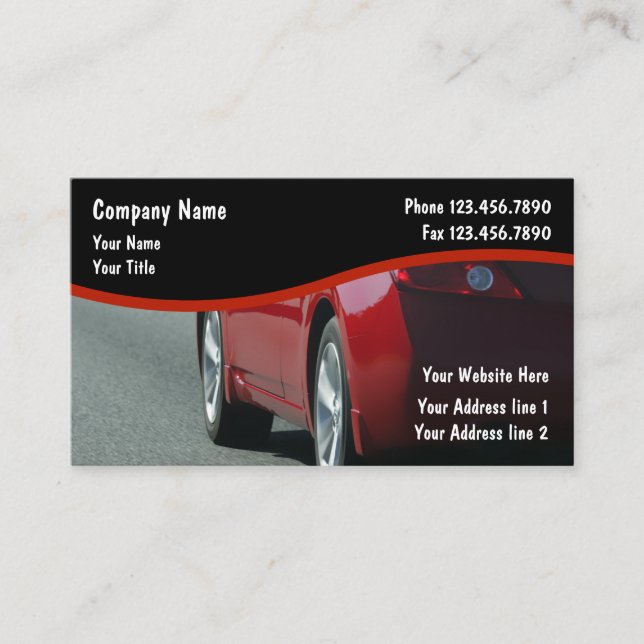 Automotive Business Cards (Front)