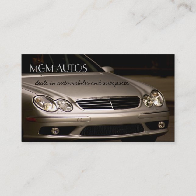 automotive Business Cards (Front)