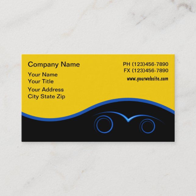 Automotive Business Cards (Front)