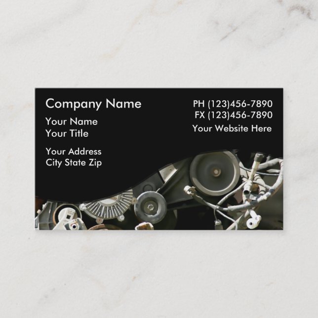 Automotive Business Cards (Front)