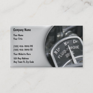 Automotive Business Cards Retro