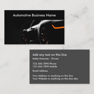 Automotive Business Modern Visiting Cards