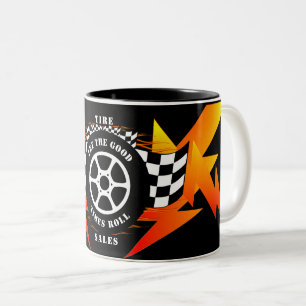 Automotive Car Industry Tire Sales Repair Parts  Two-Tone Coffee Mug