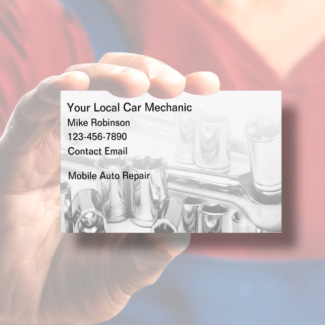 Automotive Car Mechanic Repair Business Card (Creator Uploaded)