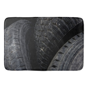 Automotive Car old tires Black Road trips Bath Mat