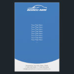 Automotive Car Repair Auto Detailing Plain Blue Flyer<br><div class="desc">Automotive Car Repair Auto Detailing Plain Blue Business Flyers.</div>