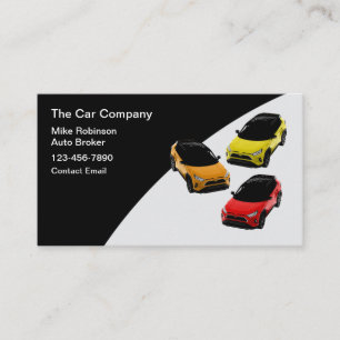 Automotive Car Sales Broker Business Card