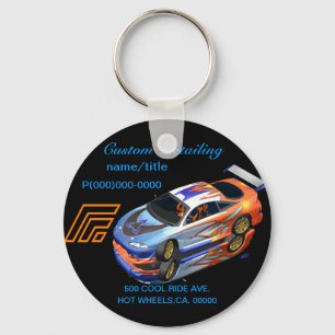 Automotive Custom Detailing Keychain