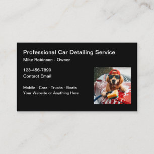 Automotive Détail Cartes de visite amusants