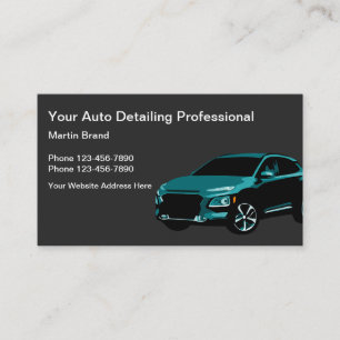 Automotive Detailing Unique Business Card
