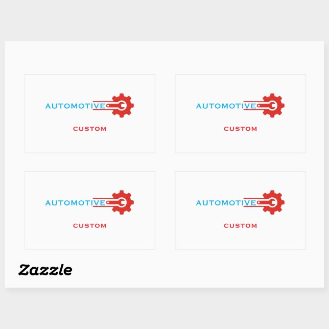 Automotive Gear Logo Sticker (Sheet)