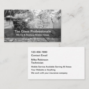 Automotive Glass Renew And Replace Business Card