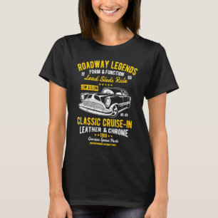 Automotive Nostalgia Classic Car Cruise in Distres T-Shirt