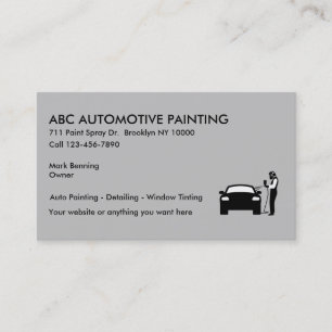 Automotive Painting Business Cards