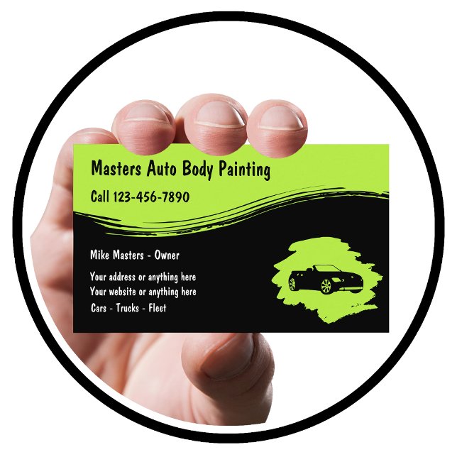 Automotive Painting & Collision Business Card (Creator Uploaded)
