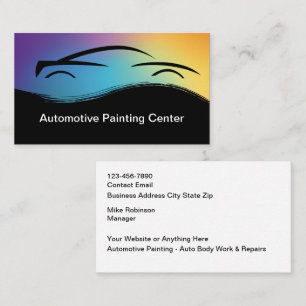 Automotive Painting & Collision Business Cards