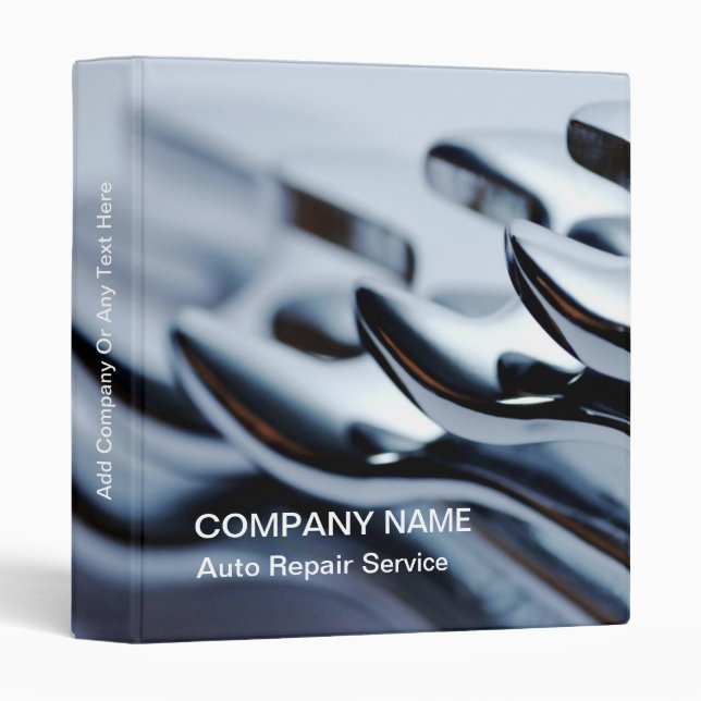 Automotive Presentation Binder (Front/Spine)