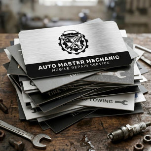 AUTOMOTIVE REPAIR SERVICE   CAR / AUTO MECHANIC BUSINESS CARD