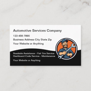 Automotive Repair Service New Business Cards