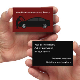 Automotive Roadside Assistance Business Card