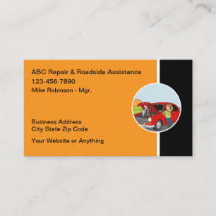 Automotive Services And Mobile Repair Business Card